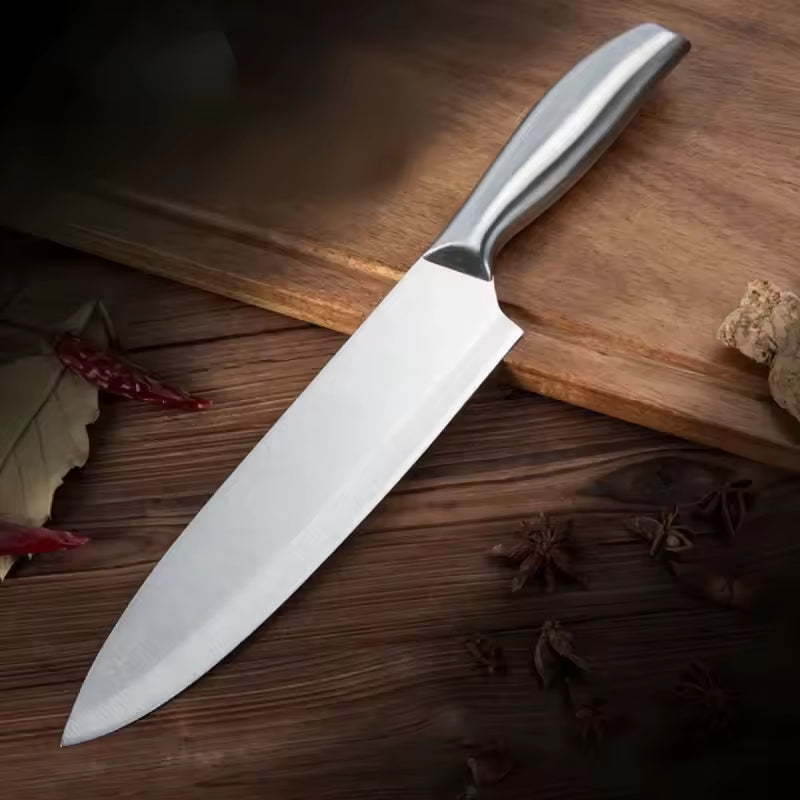 Stainless Steel All-Purpose Chef's Knife for Slicing and Cleaving Fruits Household Kitchen