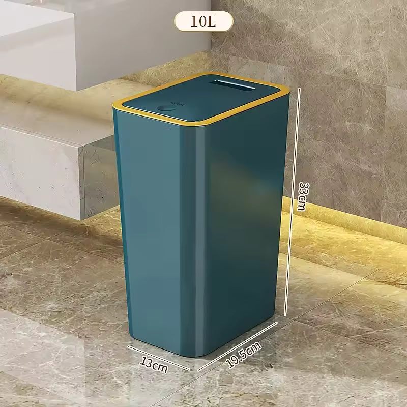 Odor Proof Trash Can with One-Touch Lid – Modern, Durable & Space-Saving Bin