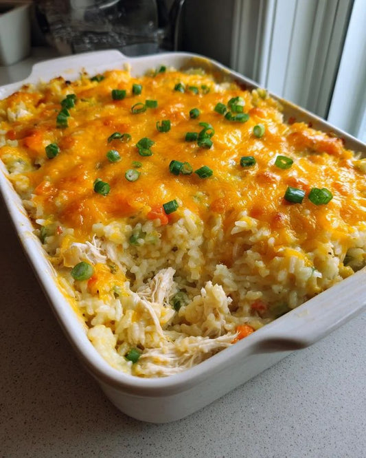 cheesy chicken and rice casserole