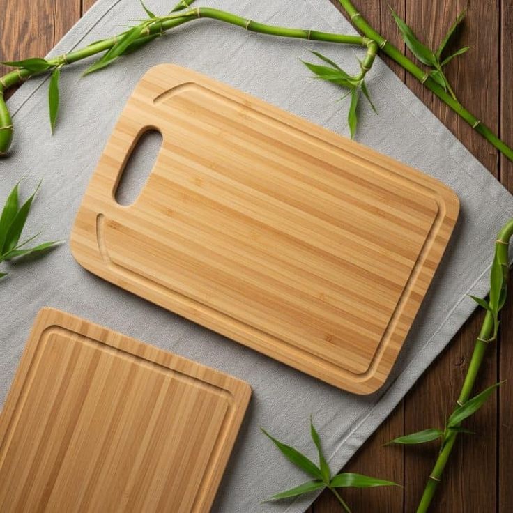 Eco-friendly bamboo cutting board for vegetables and fruits