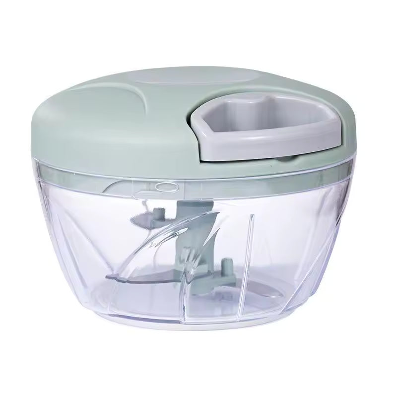 500/900ML Manual Meat Mincer & Garlic Chopper – Hand Pull Vegetable Onion Cutter & Kitchen Food Processor