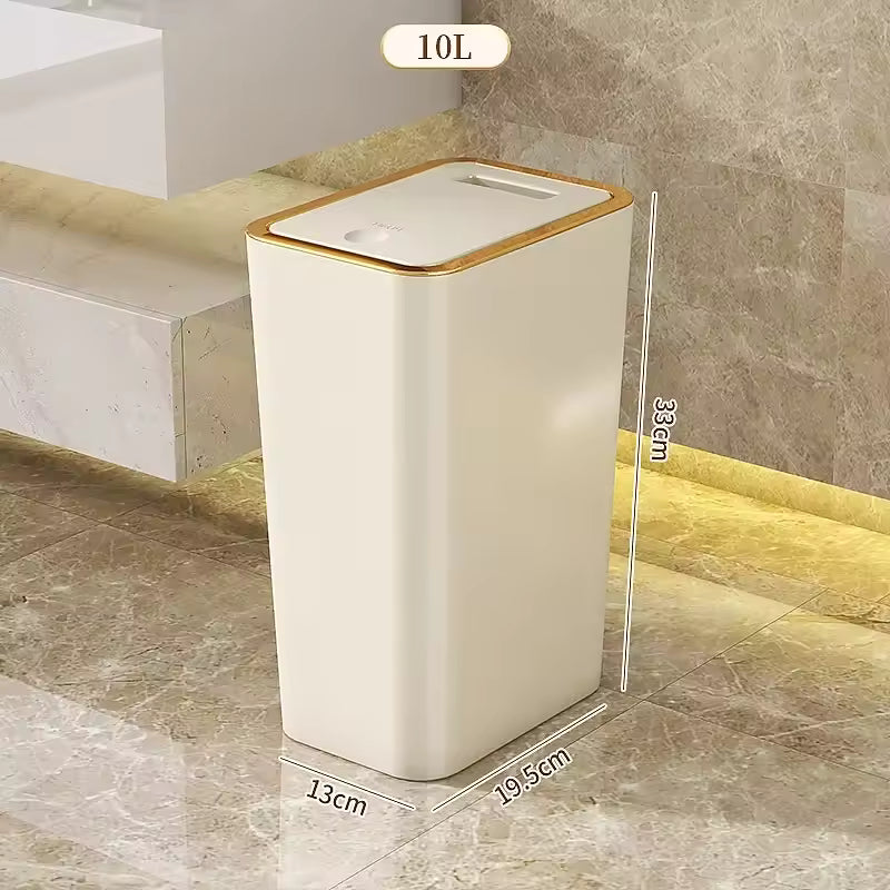 Odor Proof Trash Can with One-Touch Lid – Modern, Durable &amp; Space-Saving Bin