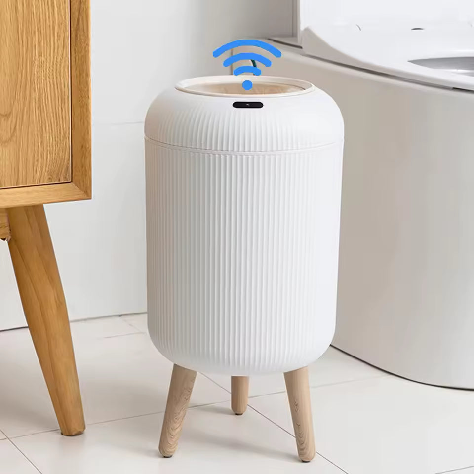 Automatic Trash Can with Lid – Smart Motion Sensor Bin for Modern Living