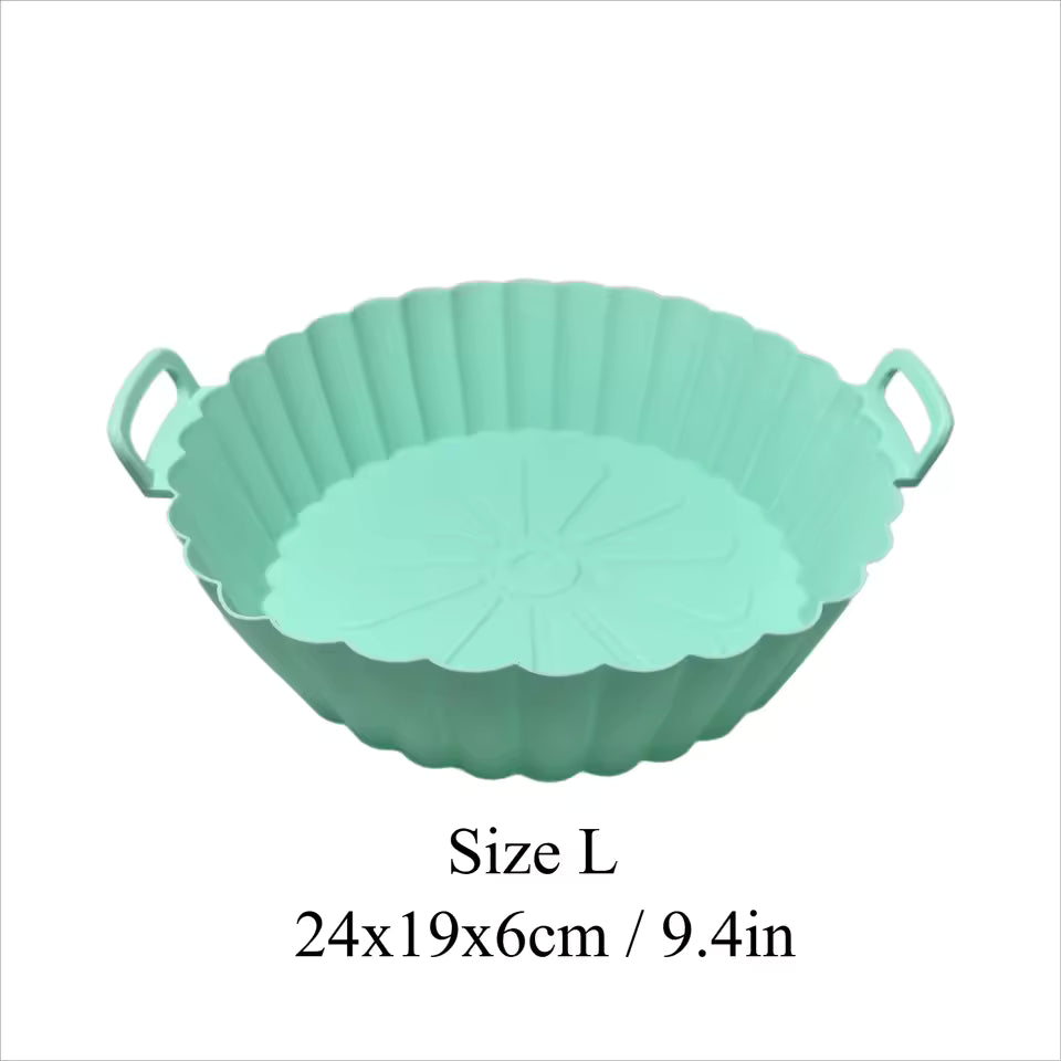 Airfryer Silicone Basket Reusable Baking Tray Silicone