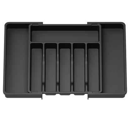 Expandable Cutlery Drawer Organizer – Adjustable Kitchen Utensil Tray with Compartments