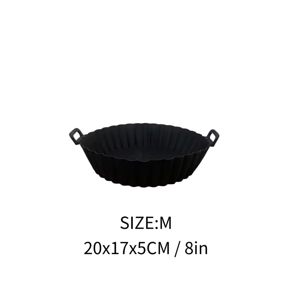 Airfryer Silicone Basket Reusable Baking Tray Silicone