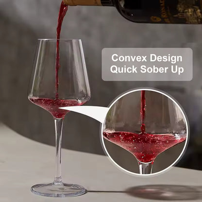 Tritan plastic wine goblets durable and transparent