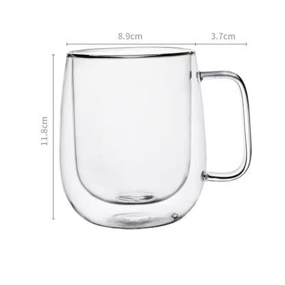 stylish gift glass mug for coffee lovers