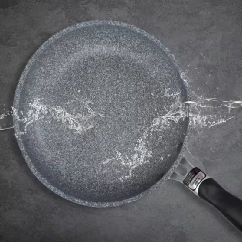 Durable Stone Frying Pan – Non-Stick Skillet & Wok 20/24/26/28cm | Gas & Induction Cookers