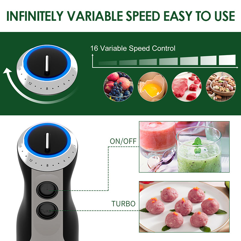 5 in 1 multifunction hand blender set for kitchen use
