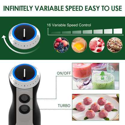 5 in 1 multifunction hand blender set for kitchen use