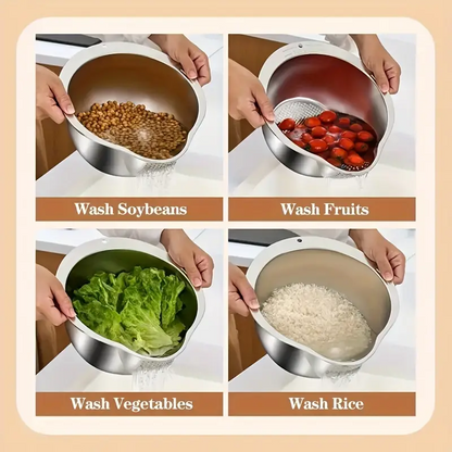 rice washer strainer bowl