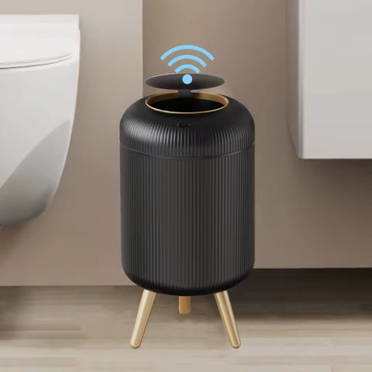 Space saving hanging trash can for small kitchen