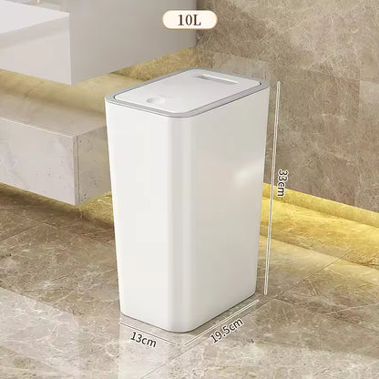 Airtight odor control trash can preventing bad smells