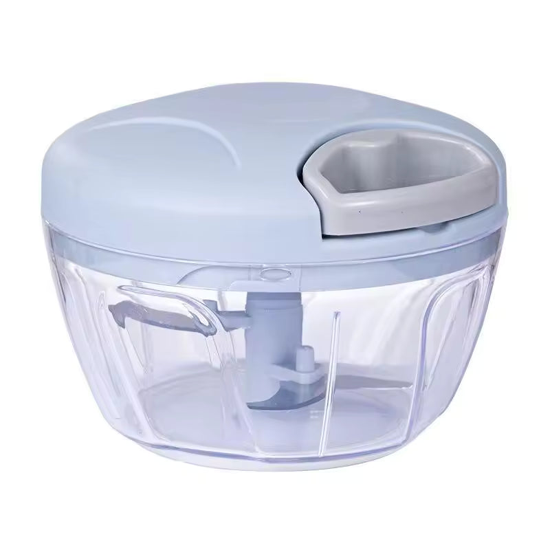 500/900ML Manual Meat Mincer & Garlic Chopper – Hand Pull Vegetable Onion Cutter & Kitchen Food Processor