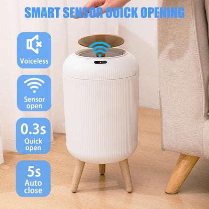 Automatic Trash Can with Lid – Smart Motion Sensor Bin for Modern Living