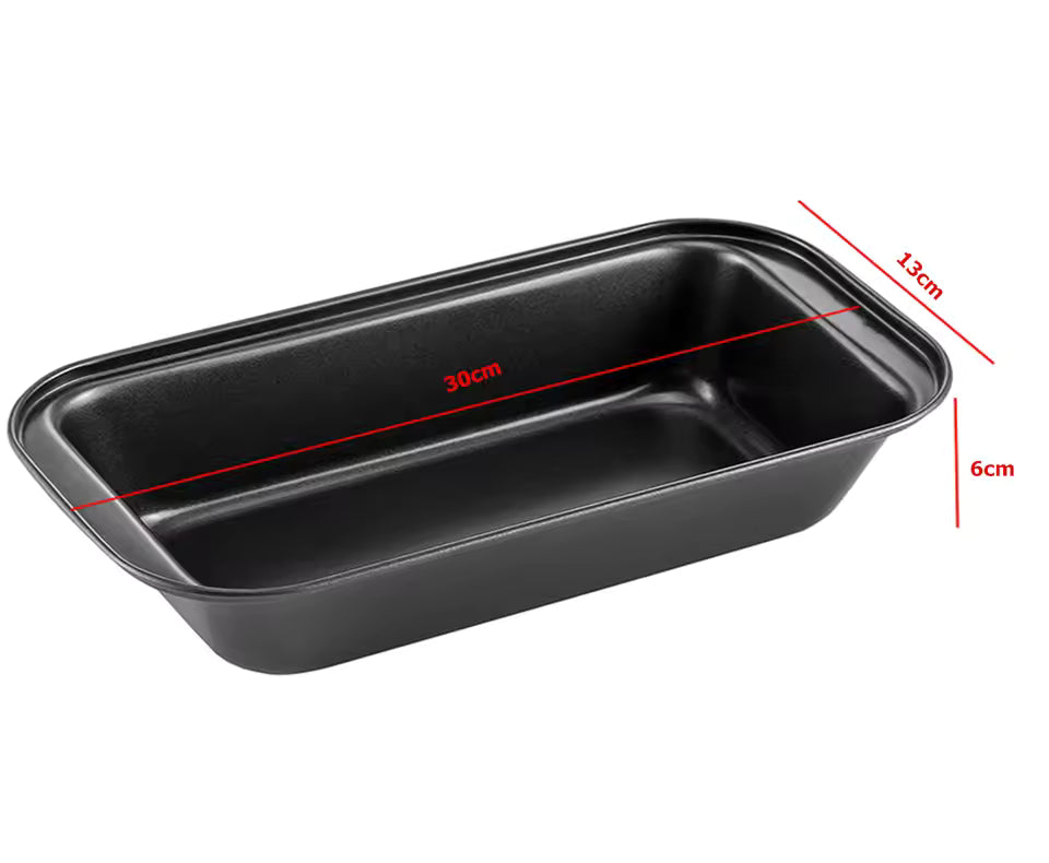Nonstick carbon steel bread loaf pan for baking homemade bread