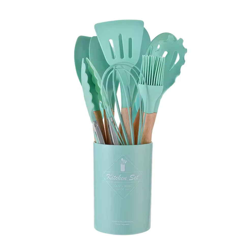silicone kitchen utensils set