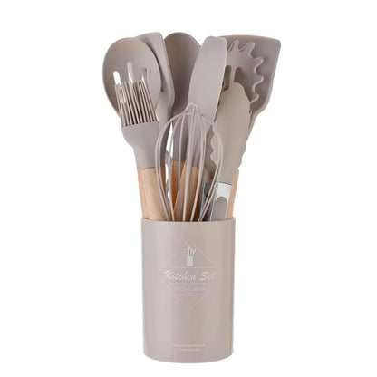 complete cooking tool set for stirring flipping mixing