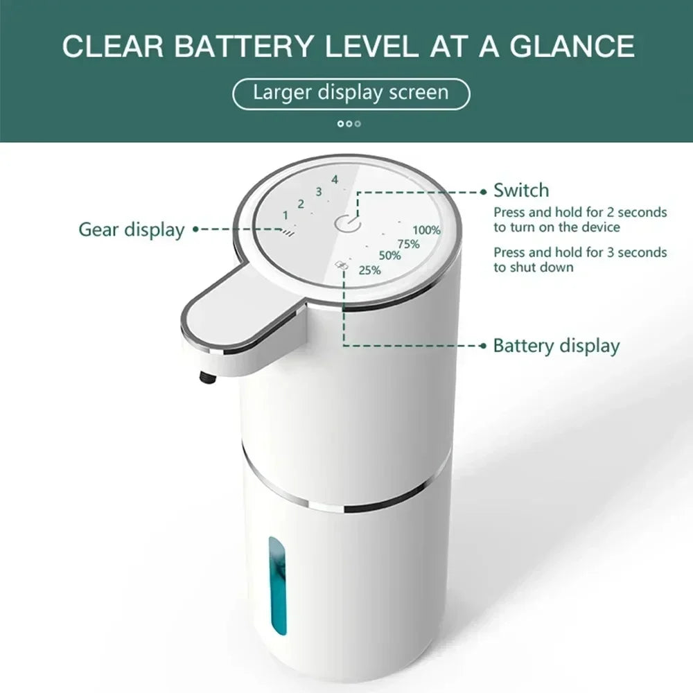 380ML Automatic Foam Soap Dispenser – Smart Touchless Hand Washing Machine (USB Rechargeable)