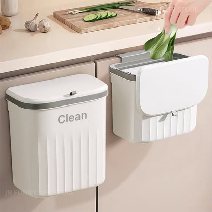 8.5L and 12L hanging kitchen trash bin size comparison