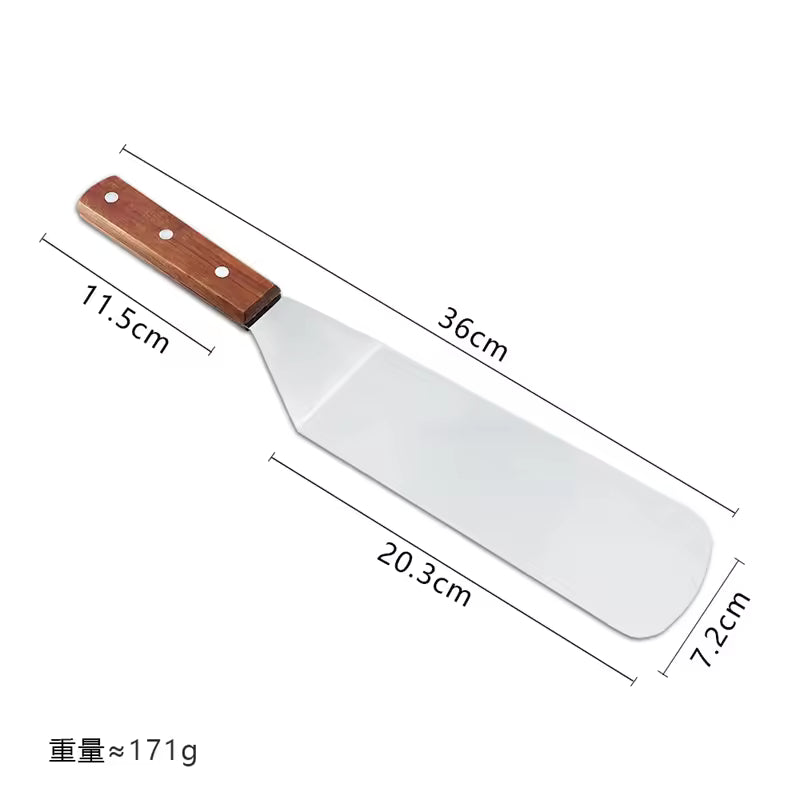 Stainless Steel BBQ Spatula & Grill Scraper | Non-Stick Durable Barbecue Tool