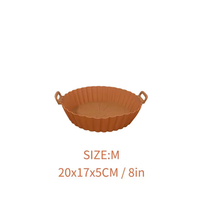 Airfryer Silicone Basket Reusable Baking Tray Silicone