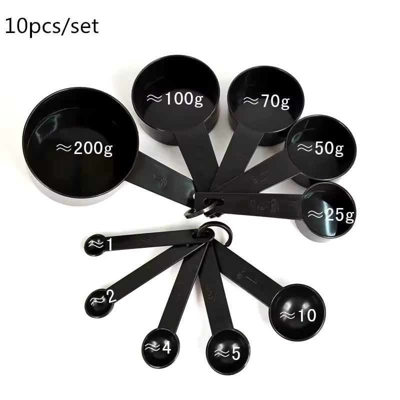 Stainless steel teaspoon measuring set with nested spoons for accurate baking and cooking measurements in a modern kitchen