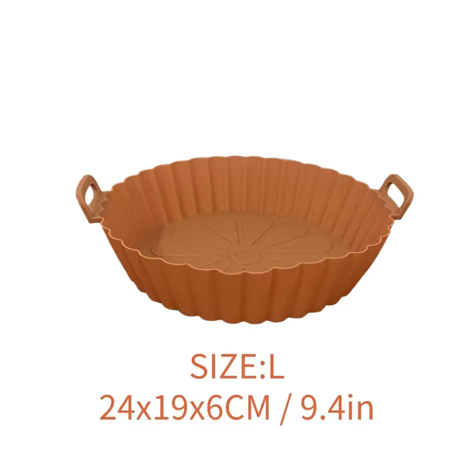 Airfryer Silicone Basket Reusable Baking Tray Silicone