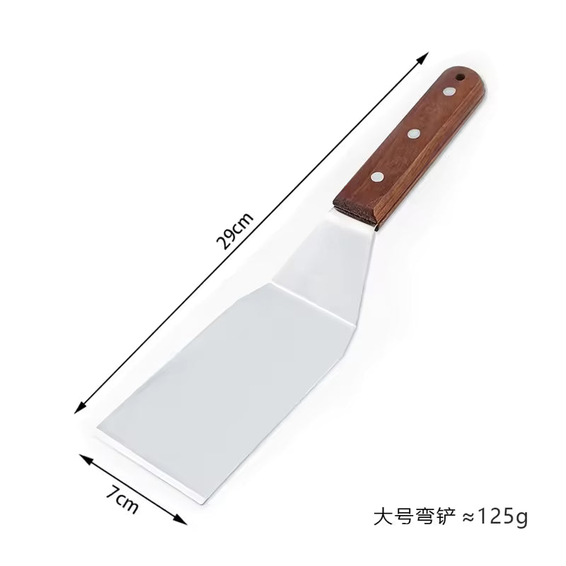 Stainless Steel BBQ Spatula & Grill Scraper | Non-Stick Durable Barbecue Tool