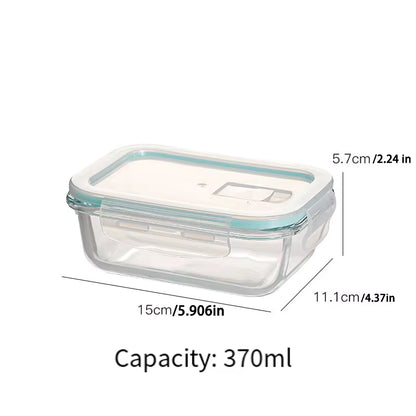 Glass Lunch Box Food Storage Container – Airtight, Meal Prep Friendly, Microwave, Oven &amp; Freezer Safe