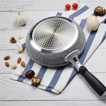 Durable Stone Frying Pan – Non-Stick Skillet & Wok 20/24/26/28cm | Gas & Induction Cookers