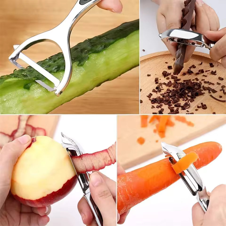 Sharp Vegetable & Fruit Peeler with Ergonomic Grip