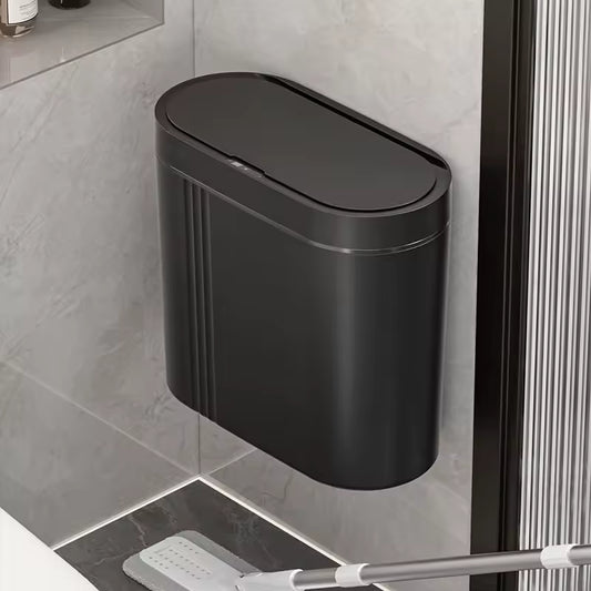 Waterproof automatic trash can suitable for bathroom and kitchen use
