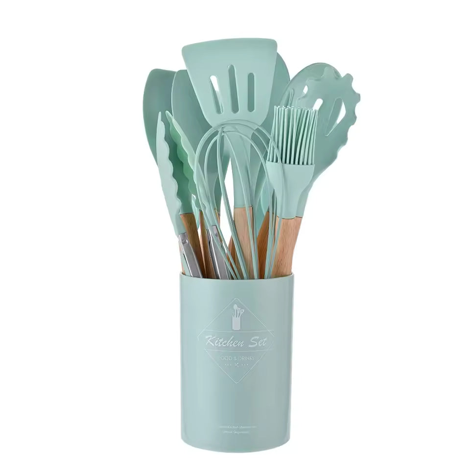 durable silicone kitchen utensil set for home chefs