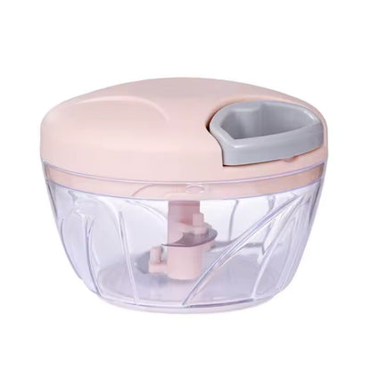 500/900ML Manual Meat Mincer & Garlic Chopper – Hand Pull Vegetable Onion Cutter & Kitchen Food Processor