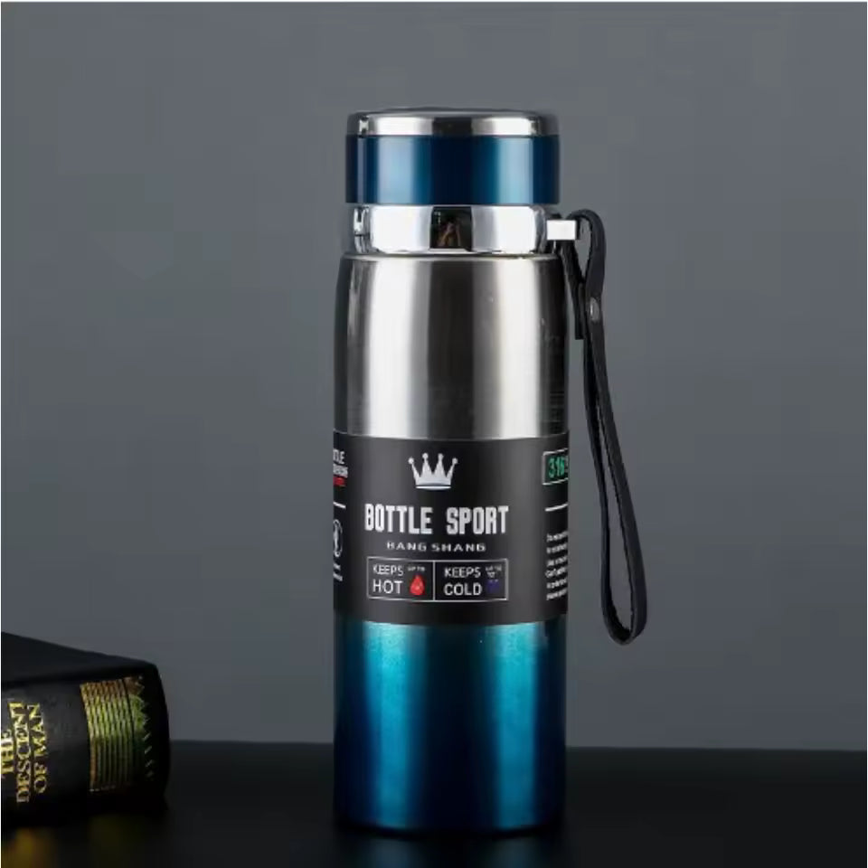 316 Stainless Steel 1L Thermos Flask – Vacuum Insulated Hot & Cold Water Bottle for Tea, Coffee & Travel Mug