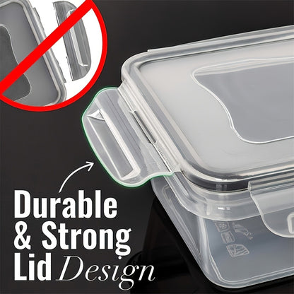Airtight BPA-Free Food Storage Containers – 8-Piece Set with Locking Lids
