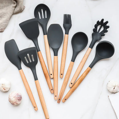 silicone kitchen utensils set