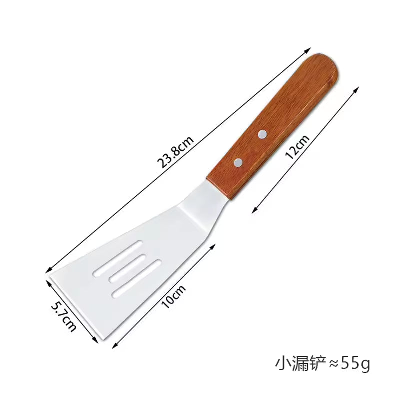 Stainless Steel BBQ Spatula & Grill Scraper | Non-Stick Durable Barbecue Tool