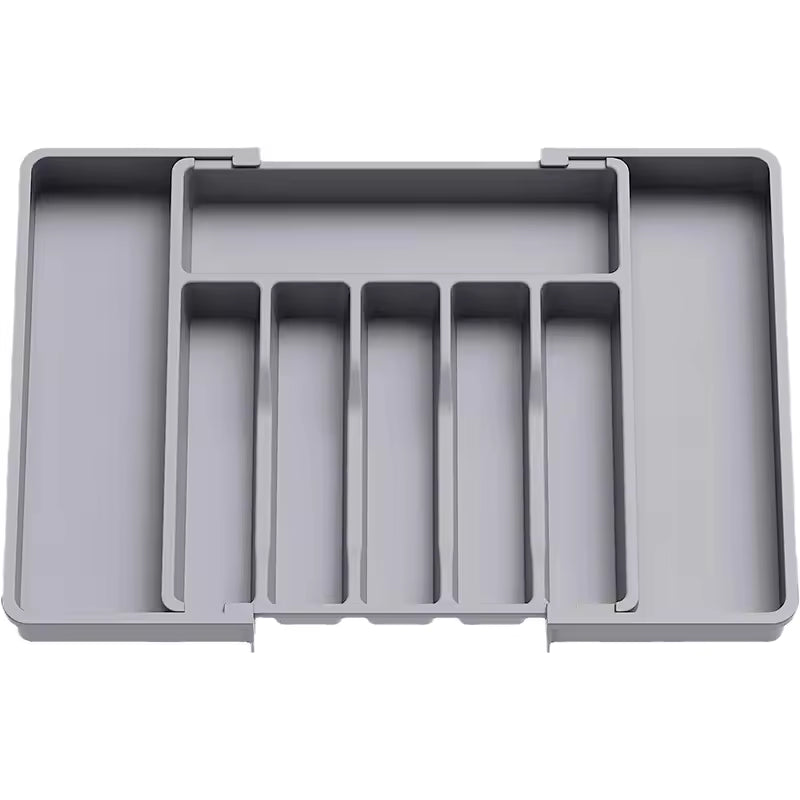 Expandable Cutlery Drawer Organizer – Adjustable Kitchen Utensil Tray with Compartments