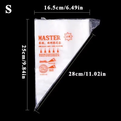 Disposable Cream Pastry Bags Cake Piping Bags Decorating Tool for Cupcakes & Cake Icing (20/50/100/200Pcs)