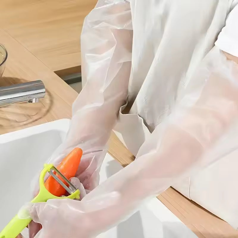 Waterproof CPE arm guard gloves for cleaning