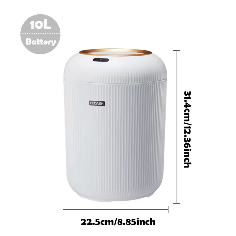 Kitchen trash can with lid for odor control
