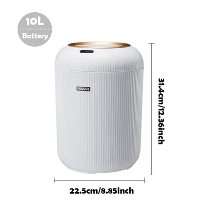 Kitchen trash can with lid for odor control