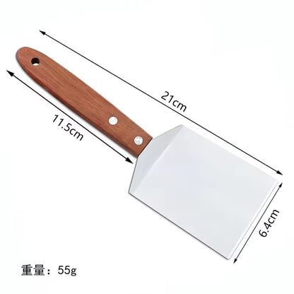 stainless steel BBQ spatula and grill scraper non-stick durable barbecue cooking tool”