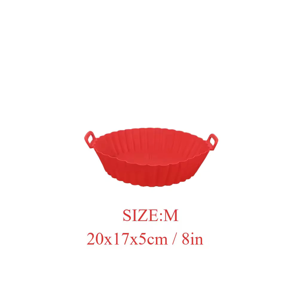 Airfryer Silicone Basket Reusable Baking Tray Silicone