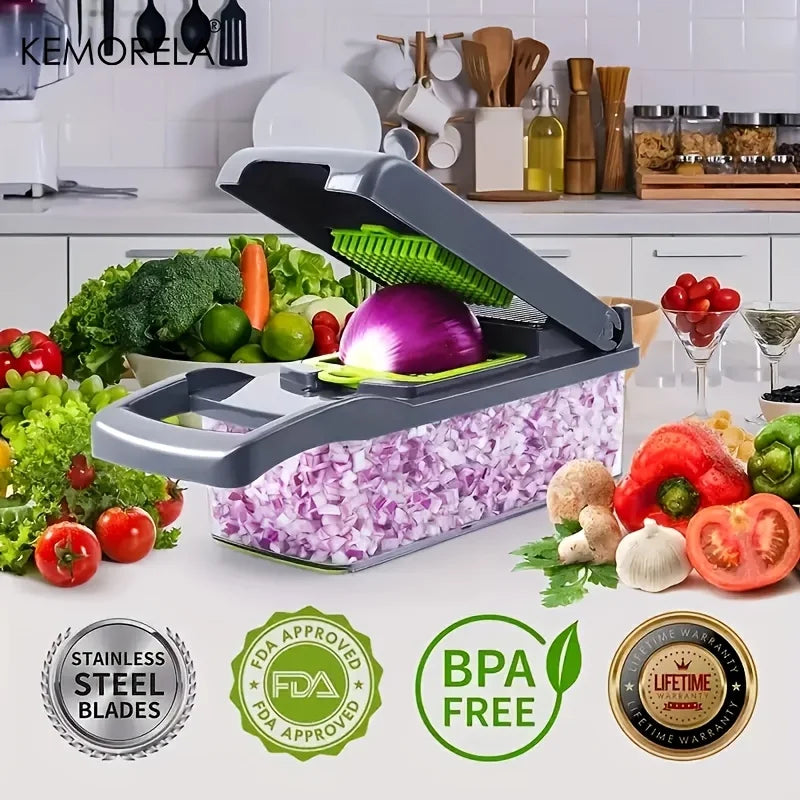 ergonomic kitchen vegetable slicer and dicer