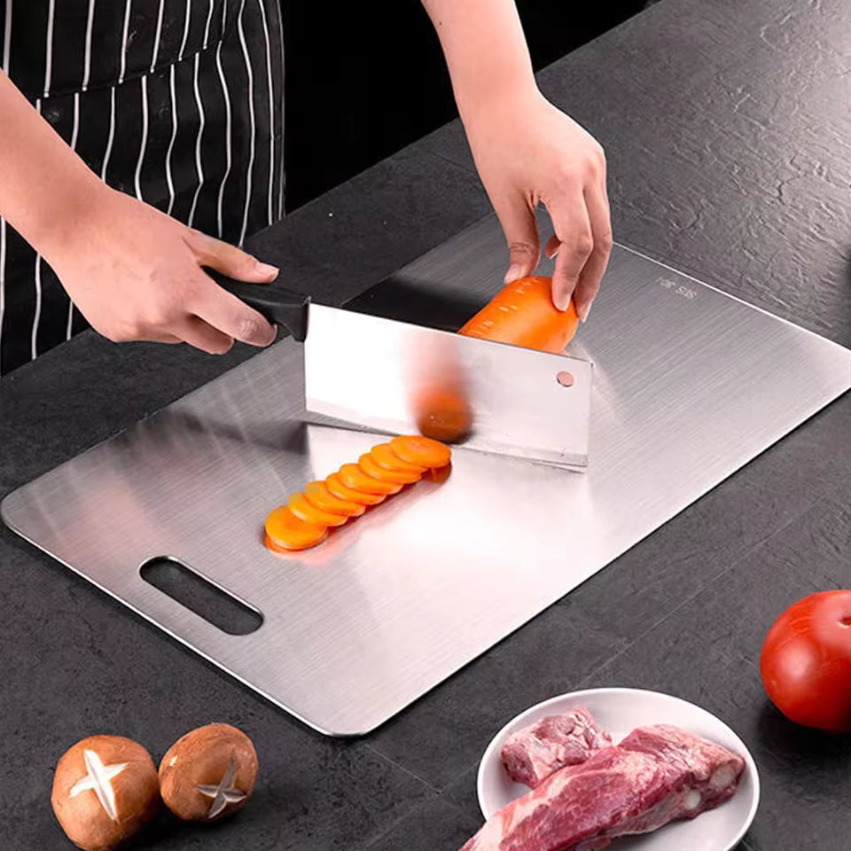 stainless steel chopping board