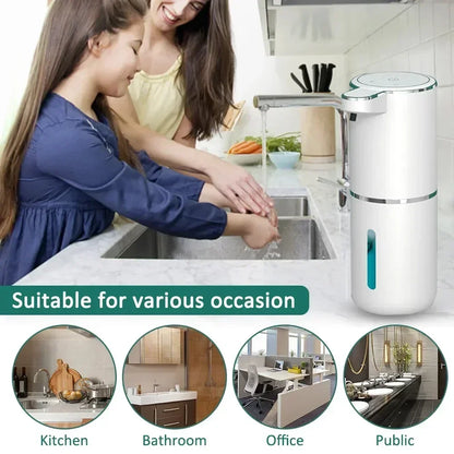 380ML Automatic Foam Soap Dispenser – Smart Touchless Hand Washing Machine (USB Rechargeable)